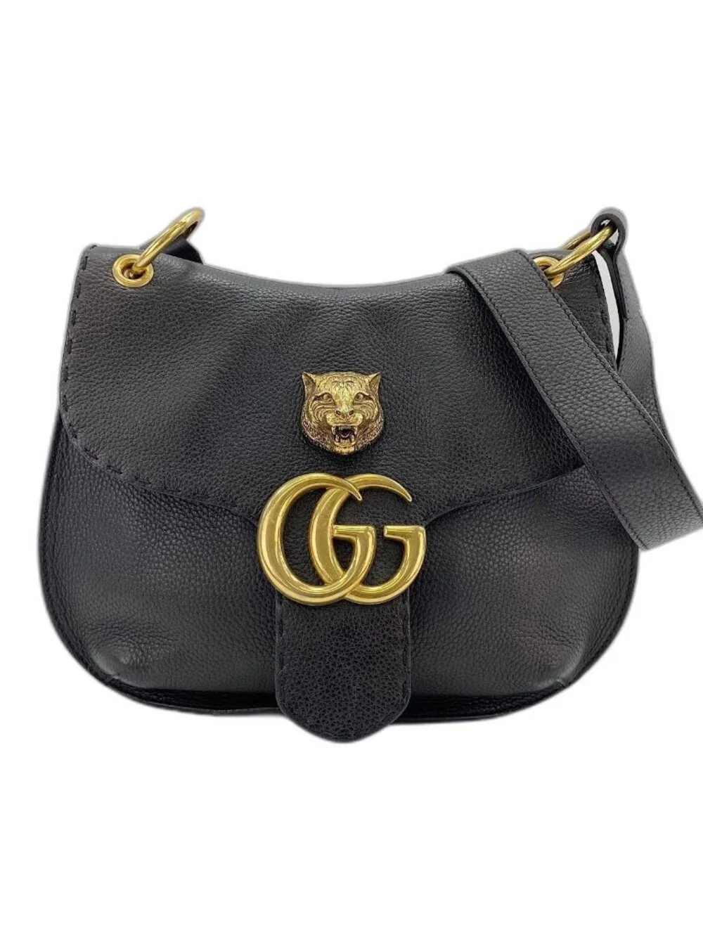 Gucci Shoulder Bag GG Marmont Tiger Head - Picture 1 of 10